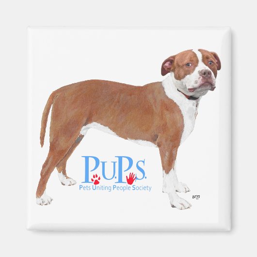 Aimant PUPs Sauve Pit Bull (Devant)