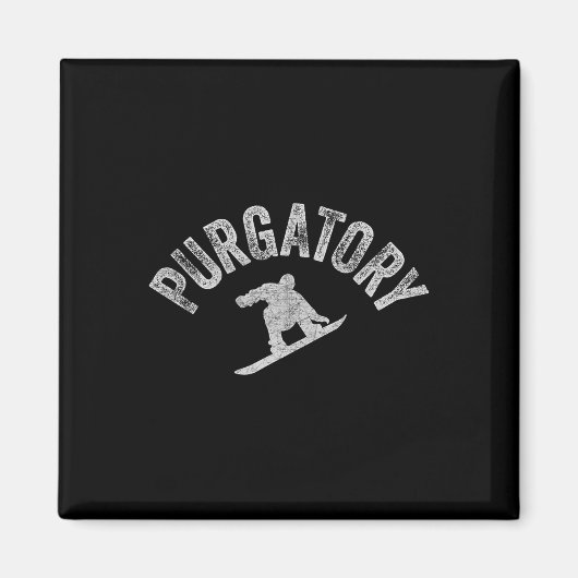 Aimant Purgatory Co Snowboardeur Colorado Snowboard Win (Devant)