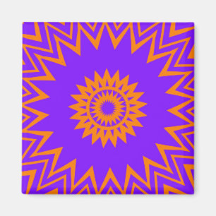 Aimant Purple and Orange Sun Rays