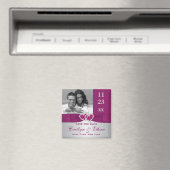 Aimant Purple, Argent Rejoint Coeurs Enregistrer l'aimant (In Situ (Lave-vaisselle))