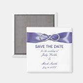 Aimant Purple Blue Silver Infinity Enregistrer l'aimant D (Recto/Verso)