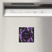 Aimant Purple Butpe Swirl, ajouter nom et date (In Situ (Lave-vaisselle))