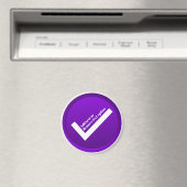 Aimant Purple Check Mark Symbol (In Situ (Lave-vaisselle))