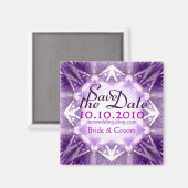 Aimant Purple Crystal Enregistrer l'aimant Date (Recto/Verso)
