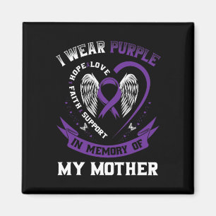 Aimant Purple En Mémoire De Maman Mère Cancer Pancréatiqu