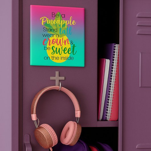 Aimant Purple et Bleu être un Ombre d'ananas