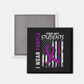 Aimant Purple Étudiants Spécial Ed Enseignant Epilepsie A (Recto/Verso)