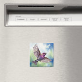 Aimant Purple Finch in flight (In Situ (Lave-vaisselle))