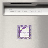 Aimant Purple, Green et White Enregistrer l'aimant Date (In Situ (Lave-vaisselle))