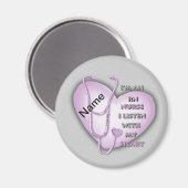 Aimant Purple Heart RN Nurse (Recto/Verso)