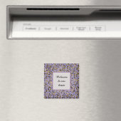 Aimant Purple Mosaic Welcome to Our Team Business (In Situ (Lave-vaisselle))