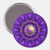 Aimant Purple or rose énergie guérir Mandala (Recto/Verso)