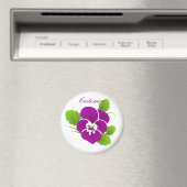 Aimant Purple Pansy Flower Thunder_Cove (In Situ (Lave-vaisselle))