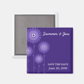 AIMANT PURPLE PASSION ENREGISTRER LA DATE (Recto/Verso)