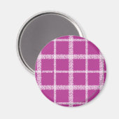 Aimant Purple plaid (Recto/Verso)