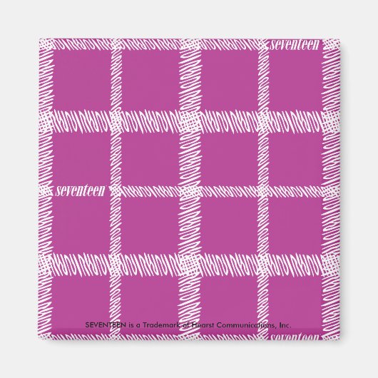 Aimant Purple plaid (Devant)