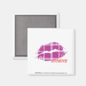 Aimant Purple plaid (Recto/Verso)