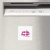 Aimant Purple plaid (In Situ (Lave-vaisselle))