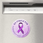 Aimant Purple pour le Mois de sensibilisation à la maladi (In Situ (Lave-vaisselle))
