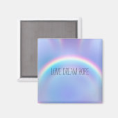 Aimant Purple Rainbow Love Dream Hope Personnalisé (Recto/Verso)