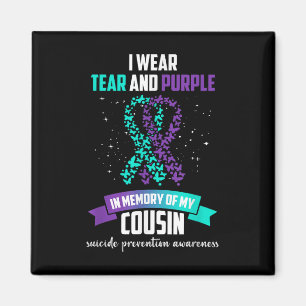 Aimant Purple Ribbon Suicide Prevention