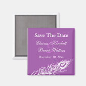 Aimant Purple Shake your Tail Feathers Enregistrer la dat (Recto/Verso)