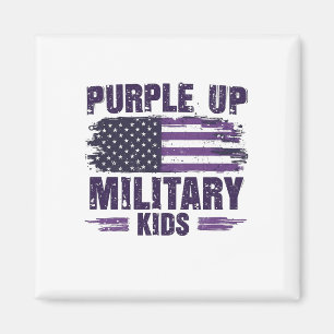 Aimant Purple Up Militaire Enfants Mois de sensibilisatio