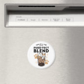 Aimant Purr-fect Blend : Cat and Coffee Art for Pet Lover (In Situ (Lave-vaisselle))