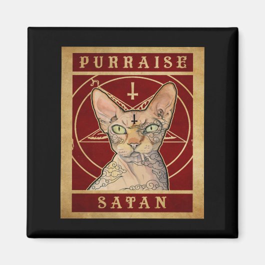 Aimant Purraise Satan Sphynx (Devant)