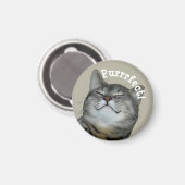 Aimant Purrfect Smiling chatte chatte cachée (Recto/Verso)