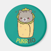 Aimant Purrito Kitty Cat Burrito (Devant)