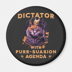 Aimant Purrsuasion Agenda Drôle King Cat