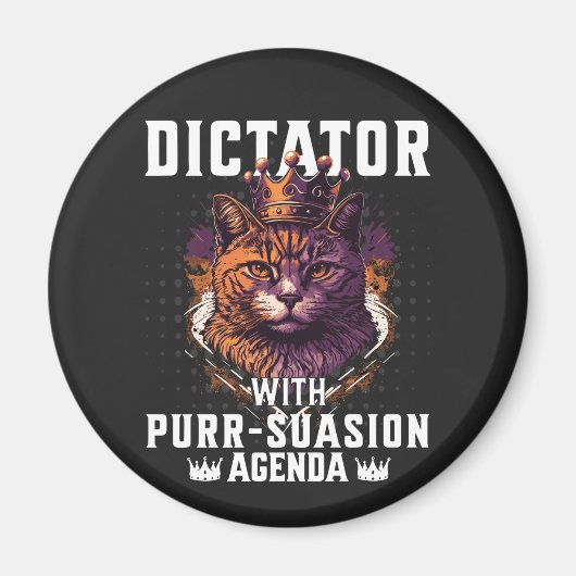 Aimant Pursuasion Agenda Funny Bossy Cat (Devant)