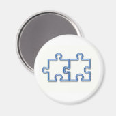 Aimant Puzzle Pièces Magnat rond (Recto/Verso)