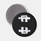 Aimant Puzzle propre et sale (Recto/Verso)