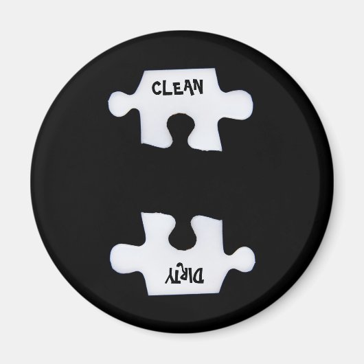 Aimant Puzzle propre et sale (Devant)
