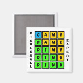 Aimant Puzzle WORD GAME DINK Pickleball (Recto/Verso)