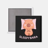 Aimant Pyjama Capybara Sleeng Nuit Sleepybara Roden (Recto/Verso)