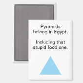 Aimant Pyramide Alimentaire Irrespectueuse Réfrigérateur (Recto/Verso)