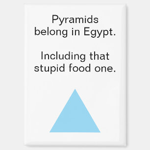 Aimant Pyramide Alimentaire Irrespectueuse Réfrigérateur