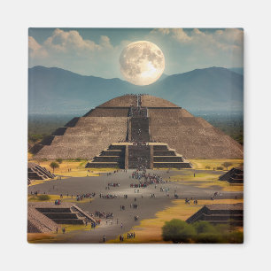 Aimant Pyramide de la Lune, Teotihuacan, Mexique Voyage