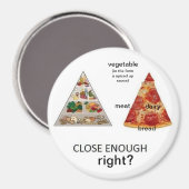 Aimant pyramide de pizza (Recto/Verso)