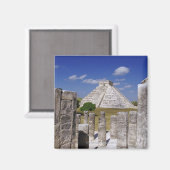 Aimant Pyramide Kukulcan vu du Groupe (Recto/Verso)