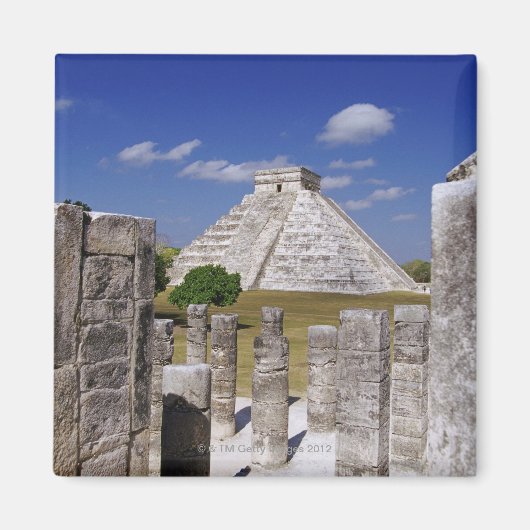 Aimant Pyramide Kukulcan vu du Groupe (Devant)