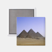 Aimant Pyramides dans le désert Le Caire, Egypte (Recto/Verso)