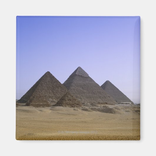 Aimant Pyramides dans le désert Le Caire, Egypte (Devant)
