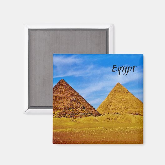 Aimant Pyramides égyptiennes à Gizeh (Recto/Verso)