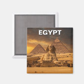 Aimant Pyramides sphinx égyptiennes de Gizeh (Recto/Verso)
