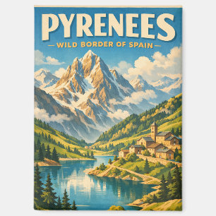 Aimant Pyrénées, Espagne, dans un classique voyage rétro