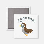 Aimant Q est pour Quail (Recto/Verso)